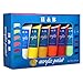 75ml LARGE Acrylic Paint Set, AGPtEK 12 Tubles Vibrant Colors Pigments Studio Kit for Nail Art, Craft, Canvas, Fabric,Ceramic, Wood and Clay
