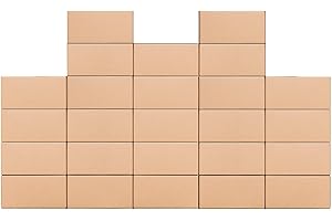 7x5x4 Shipping Boxes Pack of 25, Brown 7x5x4 Inches Small Business Mailing Packaging Mailer Kraft Corrugated Packing Cardboar