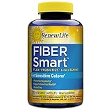 Renew Life Adult Fiber Supplement - Organic Clear Fiber, Dietary Fiber - 200 Vegetable Capsules (Packaging May Vary)