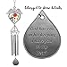 BANBERRY DESIGNS Memorial Wind Chimes - Angel Design with Pressed Flowers - God Has You in His Keeping I Have You in My Heart Teardrop - in Memory Wind Chimes - Wind Chimes Outdoor Sympathy