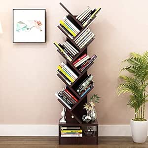 WYQ Estantería Libros, estantería de Estudio, estantería para árbol con