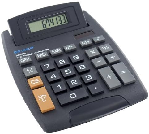 Zizzi Jumbo Desktop Calculator 8 Digit Large Keys Dual Power Solar Battery