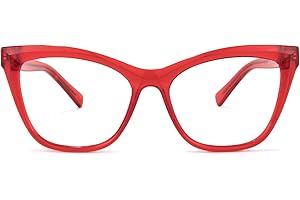 Zeelool Stylish TR90 Oversized Cat Eye Glasses with Non-prescription Clear Lens for Women Raegan OT964573