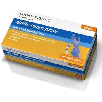 Amazon.com: Simply Right Nitrile Gloves - 200 Ct. - Large