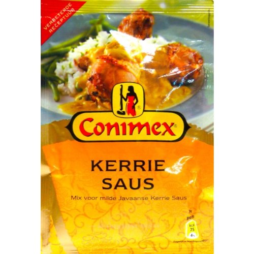 Conimex Mix voor Kerrie Saus (zakje)Curry sauce /mix for mild javanese curry sauce 6 bags x ea 1.4/40gr