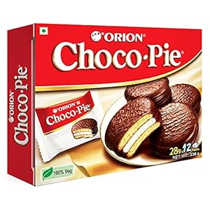 ORION Choco Pie – Chocolate Coated Soft Biscuit 12 Pcs Pack, 336 g