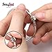 SOUFEEL S925 Sterling Silver Bracelets Basic Charm Bracelet Jewelry Chain Clasp Bracelets Exclusive Simple Bracelets for Women Men Girls Boys Baby on Birthday Valentine's Day Memorial Gift