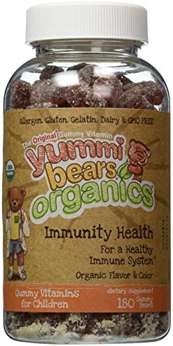 Yummi Bears Organics Immunity Health - 180 Gummy Bears
