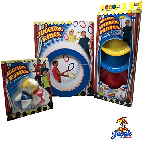 Juggling Set-Intermediate-Includes Juggling Balls, Juggling Rings, and Juggling Plates by Juggle Mania