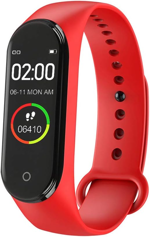 YOJINKE M4 Fitness Tracker Watch - 0.96" IPS Color Screen Display Waterproof Activity Tracker Watch with Blood Pressure, Step Counter, Calorie Counter, Heart Rate for Kids Women and Men
