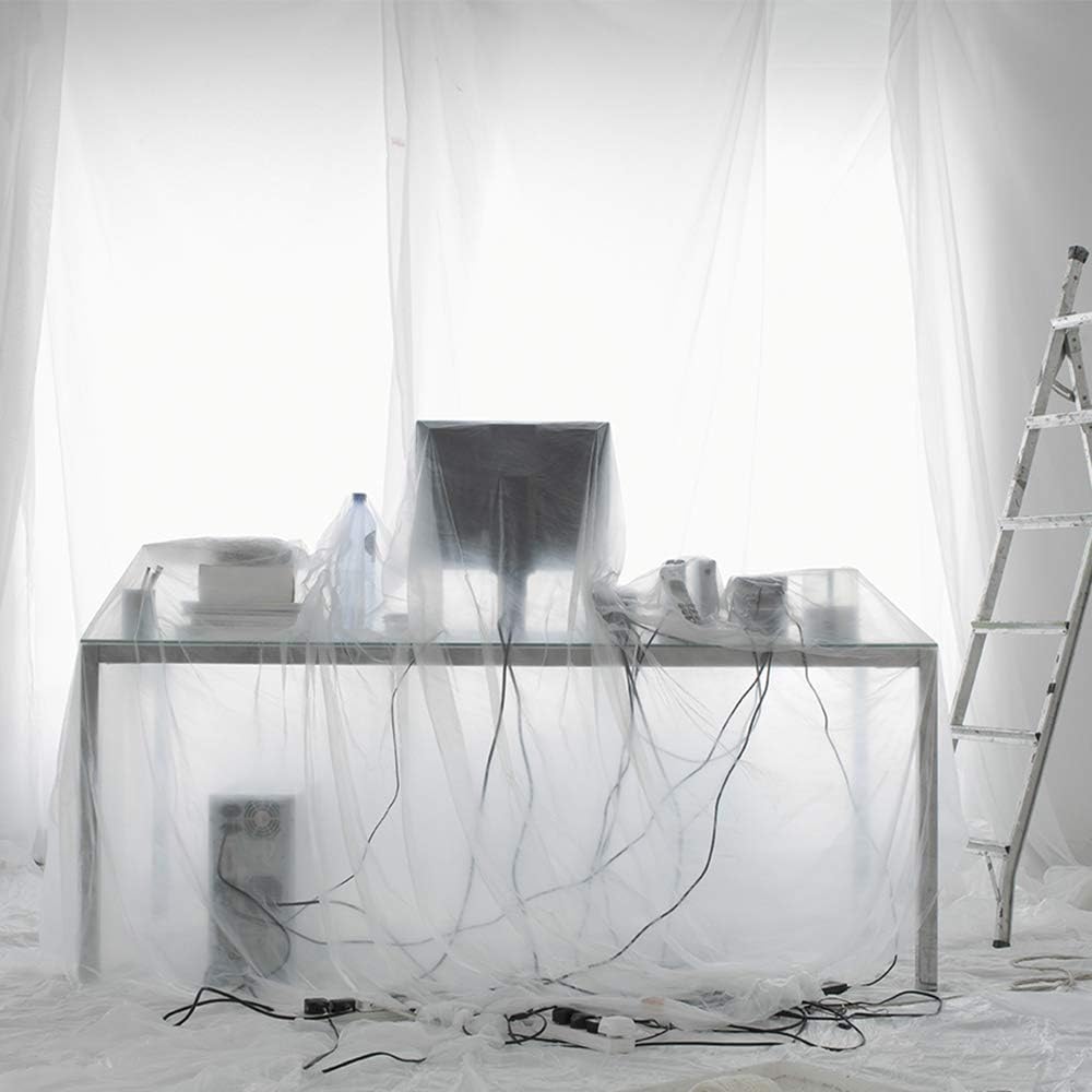 ARVO 6 Pack Extra Large Plastic Dust Sheets for Decorating, 3.6m x 2.75m (12ft x 9ft) - Image 5