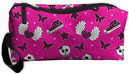 Dnieospla Unisex Rocker-wallpapers Print Portable Washable Travel Wristlets Bag Bathroom And Organizing