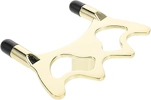 FRCOLOR Metal Pool Cue Bridge Head with Rubber Tip, Sturdy Copper Cross Billiard Cue Rest for American Pool
