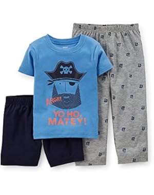 Baby Boys' Infant 3 Piece Pajamas Set Pirate