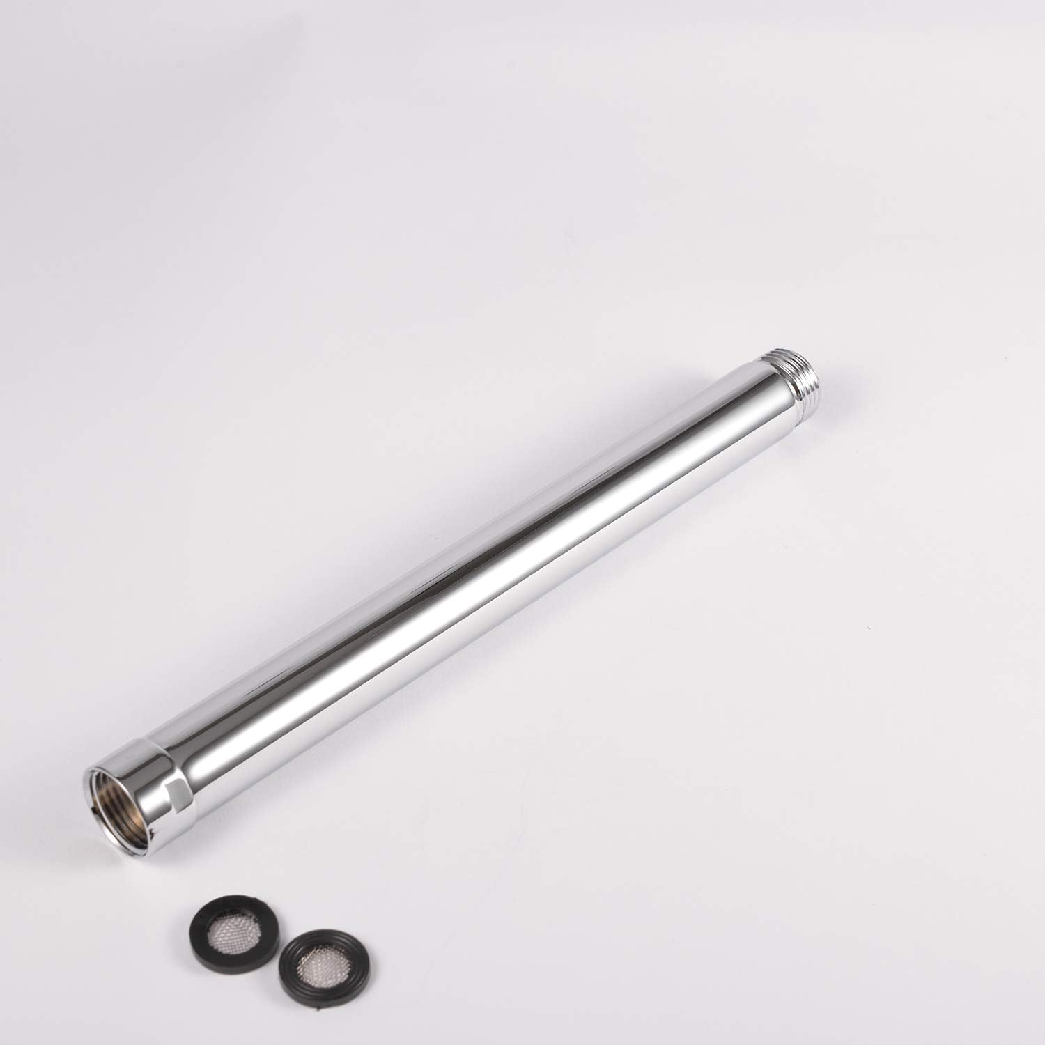 Maxforyou Straight 20cm Universal G1/2" Handheld Shower Extra Hose Pipe for Shower Head and Hose Extension Arm - Image 3