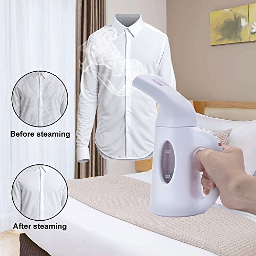 CPPSLEE Portable Garment Steamer,Fast-Heat Aluminum Heating Element, 60 Seconds Heat-Up,Safety and Lightweight Design for Home & Travel & Vacation