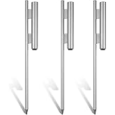 Shimeyao 3 Pcs 23 Inch Flag Spike Heavy Duty Feather Flag Ground Spike Pole Ground Stake for Swooper Metal Stakes for Garden Lawn Base