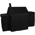 ProHome Direct Heavy Duty Waterproof Grill Cover for Char-Griller 2121,2123 Grills and Char-Griller Smokers with Side Fire Box,Black
