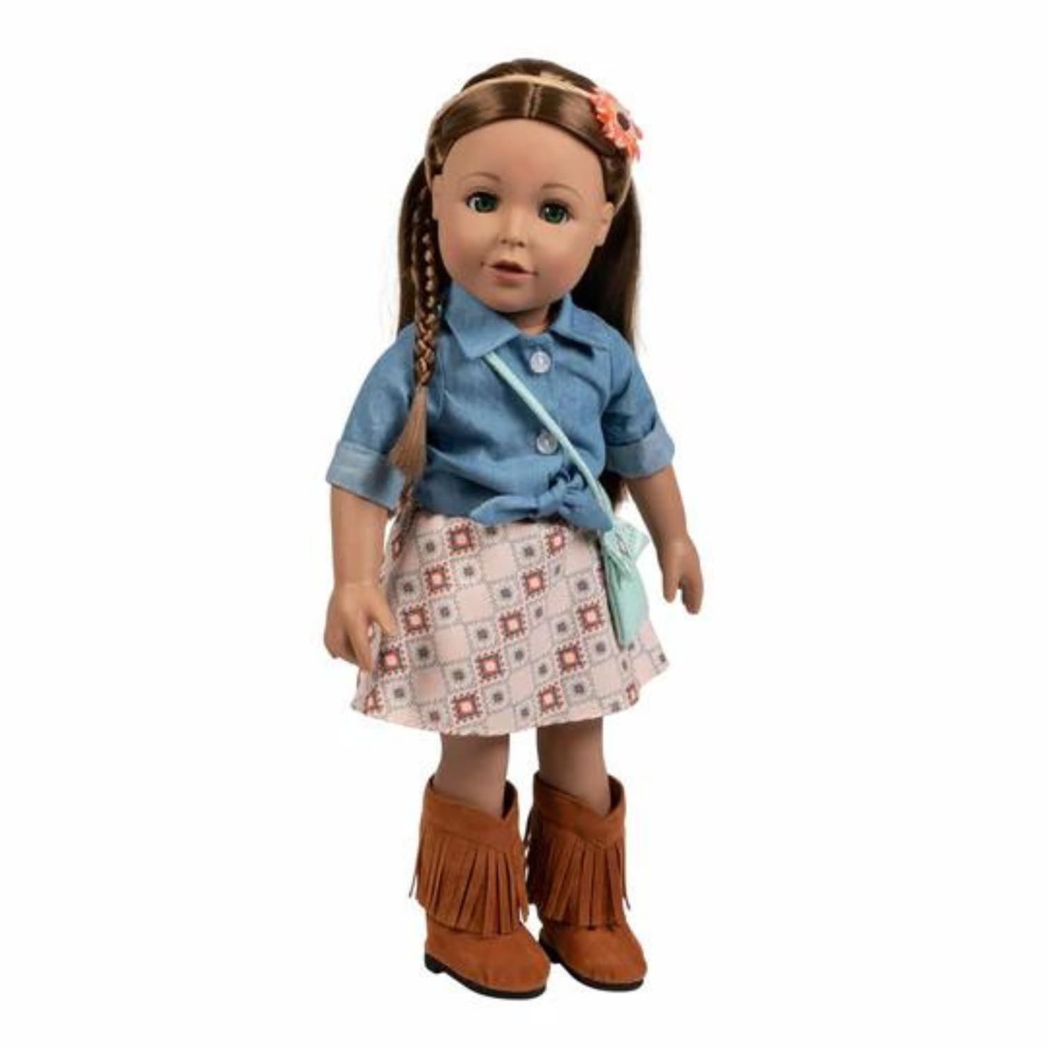 ADORA Amazing Girls - 18” Fashion Doll, Poseable Limbs, Rooted Hair for Styling, Open and Close Eyes, Soft Huggable Body | Stylish Playmate (Cassidy)