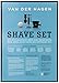 Van Der Hagen Luxe Shave Set with Stainless Razor, Stand, Deluxe Brush, Mug and Soap