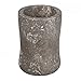 Creative Home Natural Charcoal Marble Curvy Collection Tumbler Toothbrush Holder, Bathroom Countertop Organizer, 3-1/4