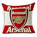 Esunshine Thick Cotton Blend Linen Square Throw Pillow Cover Decorative Cushion Case Pillow Case 18 X 18 Inches / 45 X 45 cm, New Football Club Badge (Arsenal)
