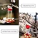 YHHAFSFW Hummingbird Feeder,20 Ounce Glass Hummingbird Feeders with Ant Moat for Outdoors