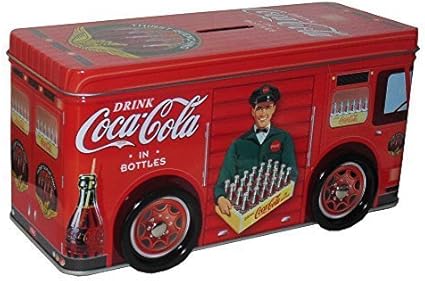 coca cola tin truck