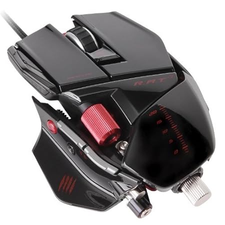 Mad Catz R.A.T, 7 Gaming Maus für PC und Mac Farbe: Schwarz glänzend
