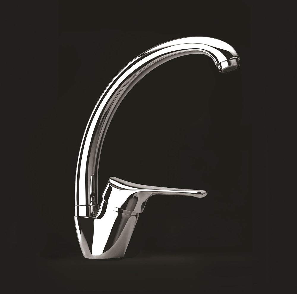 Alveus 1104099 Chromed Kitchen Sink tap Made of Brass with Fixed spout Diana-1104099, Grey