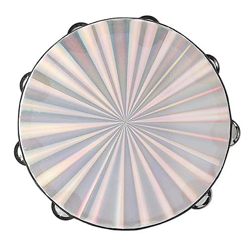 Musfunny Radiant Tambourine 10 inch for Adults 2Row Jingles Bell