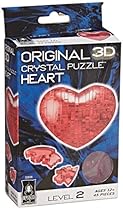 Original 3D Crystal Puzzle - Heart Red