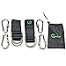 Tree Swing Straps Set of 2, Coofel Safety Swing Hanging Strap Rope with 4 with Lock Snap Carabiner Hooks, 2000 lbs Heavy Duty, Easy and Fast Install Hanging Kit, Perfect for for Tree Swing, Hammocks