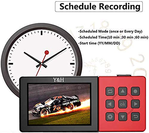 Y&H HDMI/AV in Video Capture Card with 3.5 Inch LCD,Remote Control,Playback,Schedule Capturing,Without PC Standalone Capture,Audio in,1080P@60fps Game Recorder for Switch,PS4, Xbox One,LiveTV,DVR