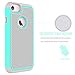 OEAGO iPhone 8 Case, iPhone 7 Case Cover [Drop Protection] [Shock Proof] Hybrid Dual Layer Rubber Plastic Impact Defender Rugged Slim Hard Case Cover Shell for Apple iPhone 8 / iPhone 7 - Mint