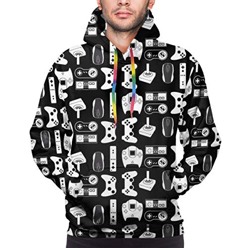 Novelty Hoodies with Mountainous Pockets for Boys Mens, Video Sport