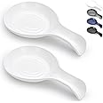 Kyraton Spoon Rest 2 Pack, Plastic Spoon Holder For Kitchen Counter, Kitchen Utensil Rack For Spoons, Tongs, Spatulas, Spoon Rack For Hob, Dishwasher Safe