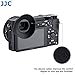 JJC ES-A6300 Large Eyecup Eyepiece for a6300 a6000, Ergonomic Oval Shape Soft Silicone, 360º Rotatable, a6300 Eye Cup, a6000 Eyecup, a6300 Eye Piece, Compatible with Sony a6300 a6000 NEX-6 NEX-7