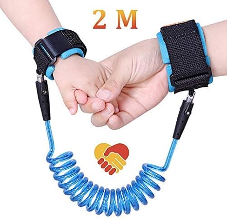 Feigo 2m Laisse A Poignet Pour Enfant Bracelet Anti Perdu Ceinture Wristband Strap Harnais De Securite Enfant Promenade Bleu Amazon Fr Bebes Puericulture