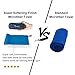SYOURSELF Microfiber Towel+EVA Carry Bag-48”x24”-Super Soft,Compact,Absorbent,Fast Dry, Natural Antibacterial-Ideal for Kids, Baby, Travel Gym BathTowels for Fitness, Sports&Outdoors+Carabiner(Blue)