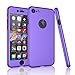 Tekcoo for iPhone 7 Case, [T360 HY] Ultra Thin Full Body Coverage Protection Scratch Proof Hard Slim Hybrid Cover Shell with Tempered Glass Screen Protector Skin for Apple iPhone 7 4.7 Inch [Purple]