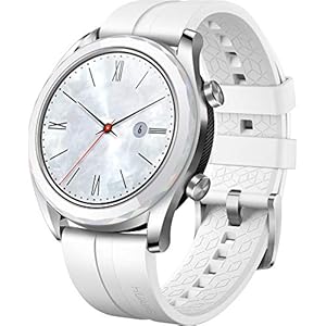 HUAWEI Watch GT (Elegant) Smartwatch, Bluetooth 4.2, Display Touch 1.2" AMOLED, Fitness Tracket con GPS, Rilevazione Battito Cardiaco, Resistente all'Acqua 5 ATM, Bianco - immagine 1