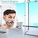 Premium Fogless Mirror, Non Shatter Fog Free Shower Shaving Mirror of Safe to Use, 42% Larger Clear View, Portable Travel Shower Mirrors of Lightweight Design, Best Gift Idea for All Season