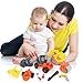 Liberty Imports Kids Take Apart Toys - 4-in-1 Build Your Own Toy Vehicle Construction Playset - Realistic Sounds and Lights with Tools and Power Drill (Construction)