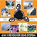 Ztylus Designer Revolver M Series Camera Kit: 6 in 1 Lens + iPhone Xs MAX Case, Smartphone Lens Kit Accessory- 2X Telephoto Lens, Macro/Super Macro Lens, Fisheye/Wide Angle Lens (Black Carbon Fiber)