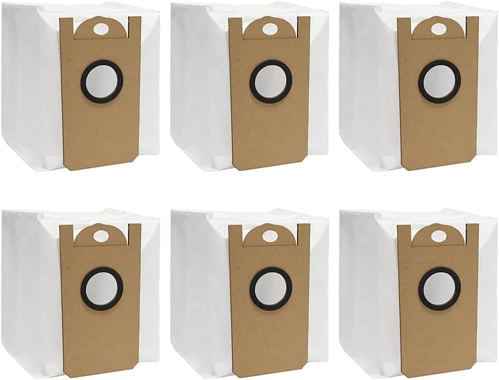 Photo 1 of 6 Pack Replacement Dust Bags for Amarey A90+ Self-Emptying Robot Vacuum