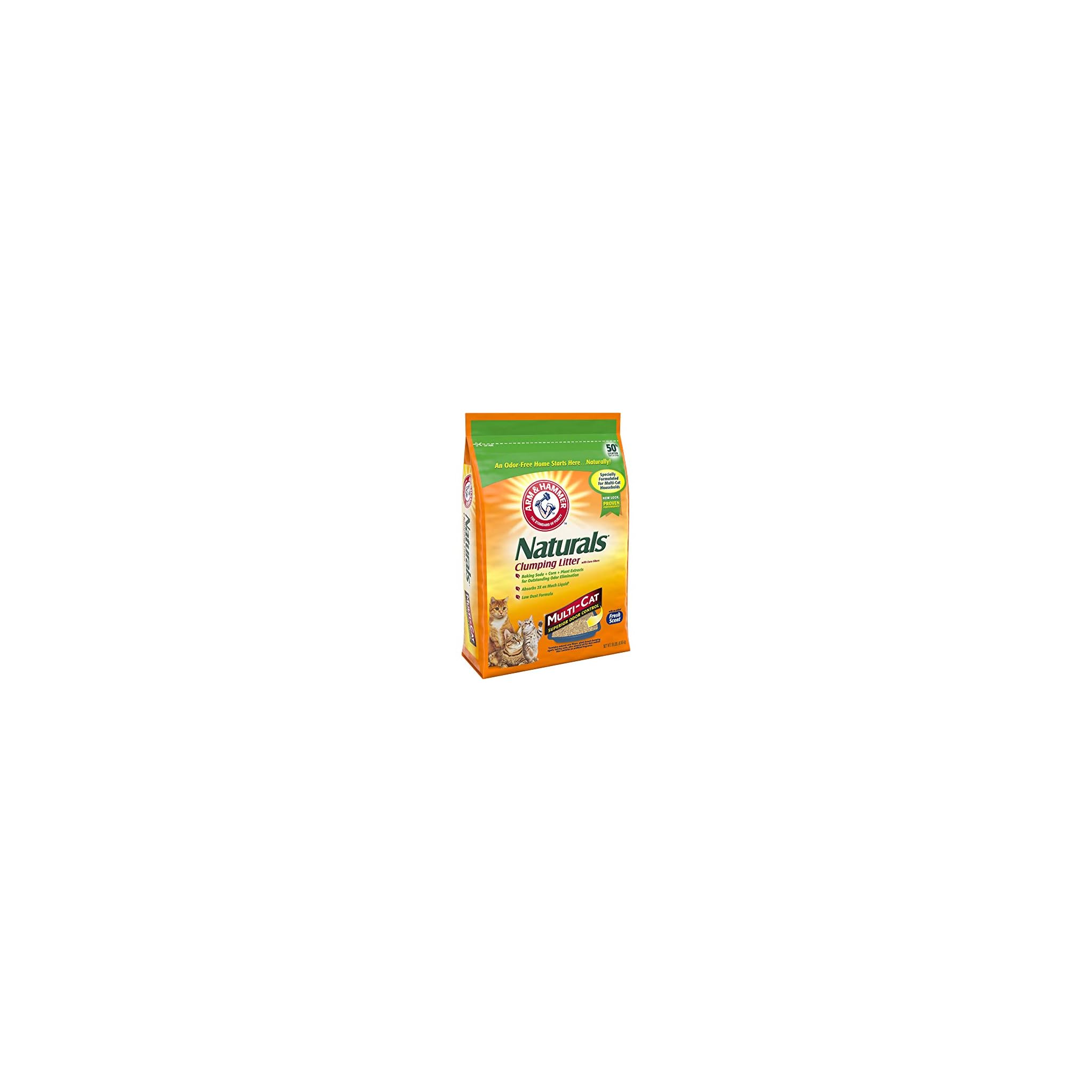 ARM & HAMMER Naturals Cat Litter, Multi Cat, 18lb Bag ...