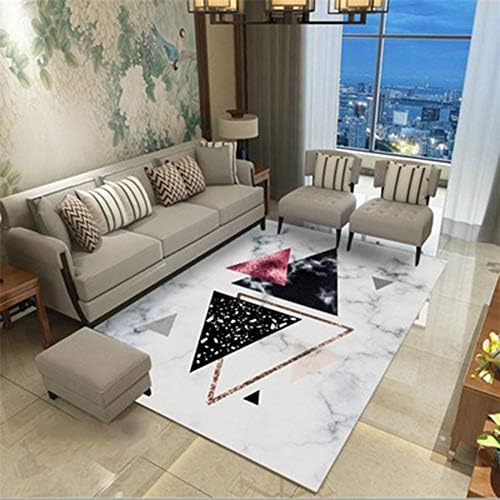 Zhyyhz Modern Abstract Rugs Multi-Size Non Slip Soft Carpet, Indoor Bedroom Rugs in Nursery, Dining Room