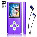 MP3 Player/Music Player,EVASA with a 16 GB TF Card Portable Digital Music Player/Video/Voice record/FM Radio/E-Book Reader,Ultra Slim 1.8''Screen