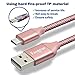 Micro USB Cable, 3-Pack Fasgear Android Phone Fast Charger [3.3ft,6ft,10ft] Nylon Braided Data Sync Quick Charge Cord Compatible for Galaxy J7/J8, S6/S7 Edge, Kindle, Xbox, PS4, TV Stick (Rose Gold)